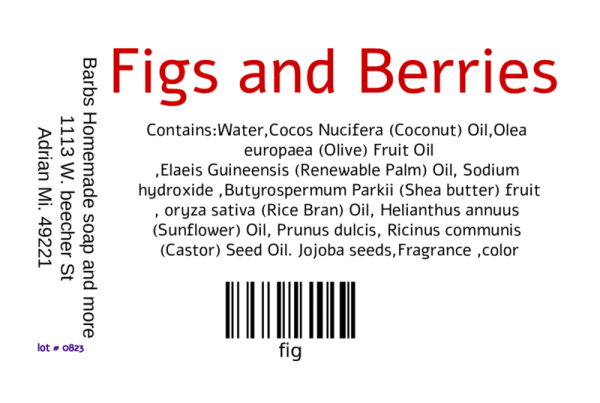 Figs and Berries Bar Soap - Image 3