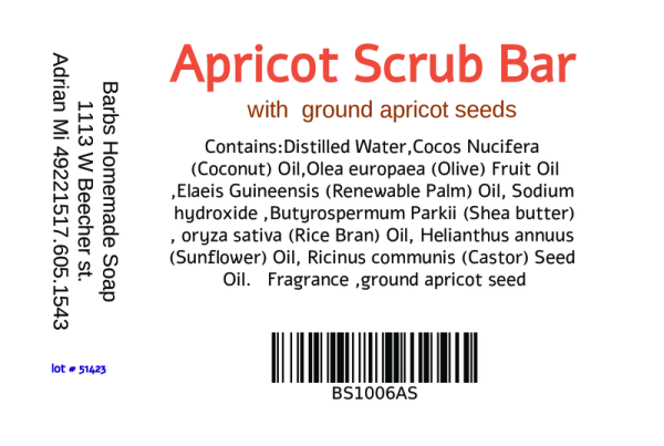 Apricot Scrub Bar Soap - Image 3