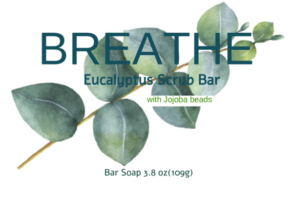 Breathe Scrub Bar Soap(Eucalyptus) - Image 2