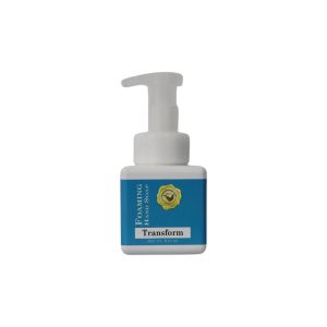 Transform Foaming hand soap in a square white bottle with a simple elegant teal label