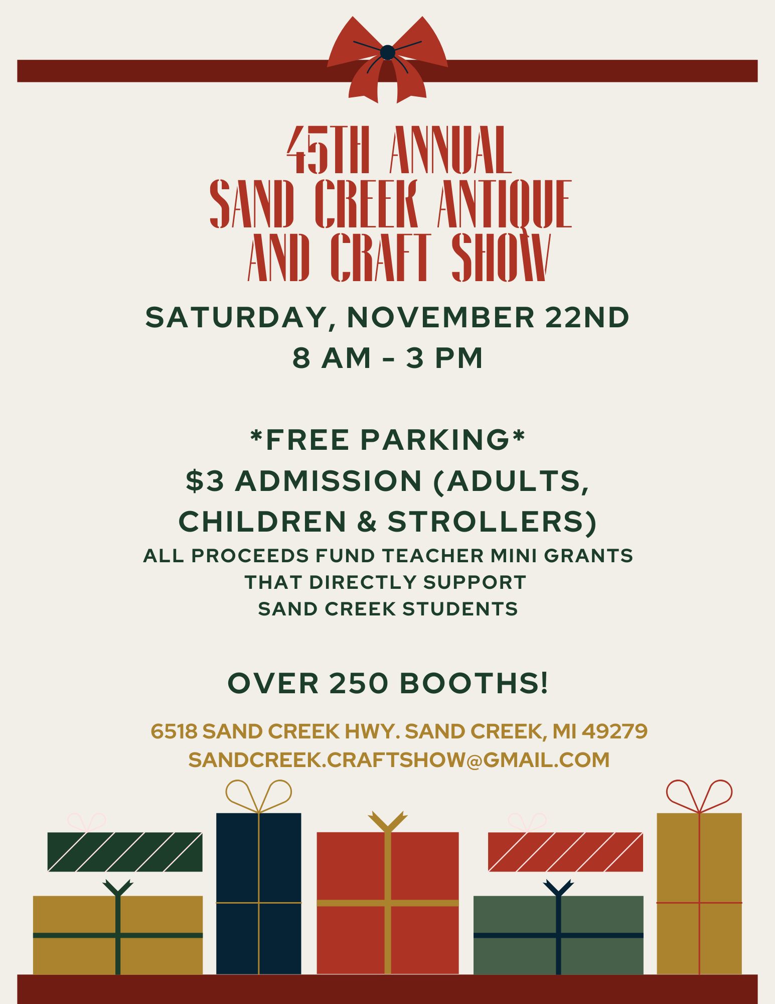 Sand Creek 2025 Show Banner